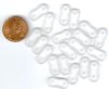 20 4x16mm Two Hole Spacer - Matte Clear